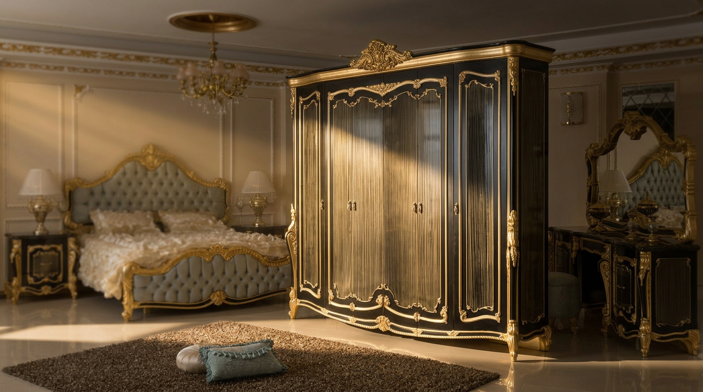 Armoire-baroque-noire-chambre-dressing-luxe